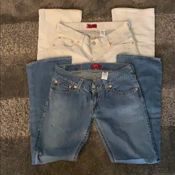 VINTAGE Levi’s! 2pair- both 11 long bootcut - Picture 4 of 8